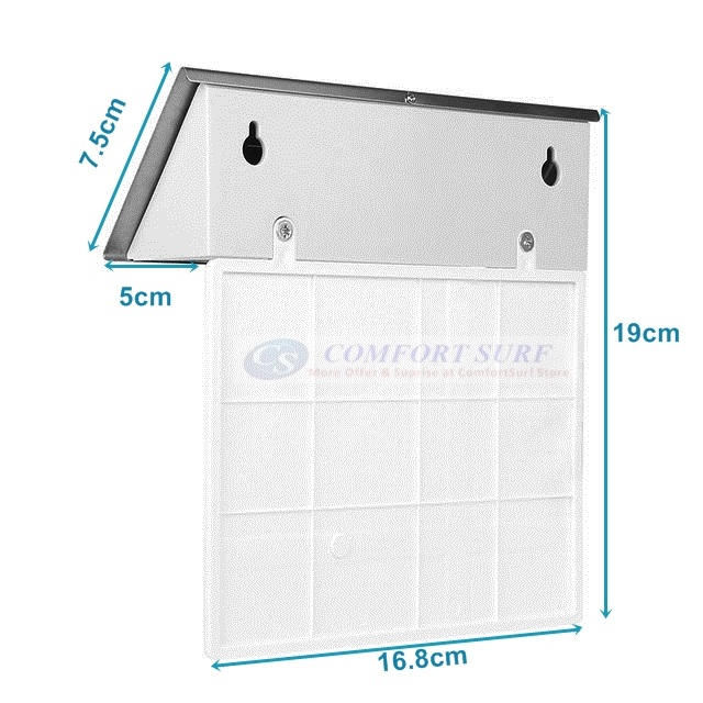 MaxSolar SL029 Solar Powered Back LIT Lighted Sign House Number Plaque Lampu Rumah