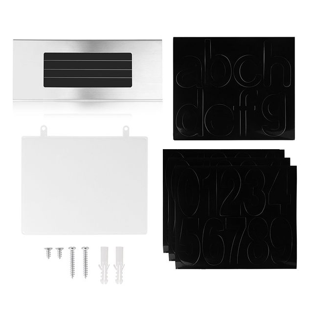 MaxSolar SL029 Solar Powered Back LIT Lighted Sign House Number Plaque Lampu Rumah