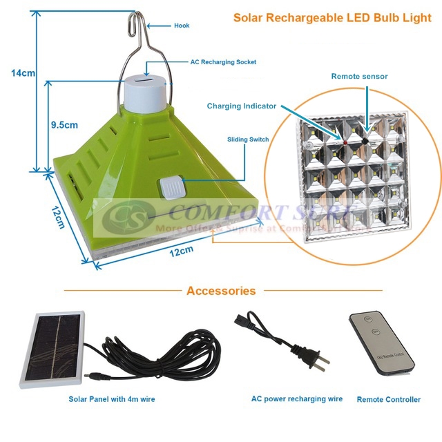 MaxSolar Portable Solar Powered Outdoor Camping Garden Yard Lamp Emergency Night Light 25 LEDs