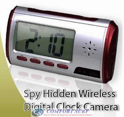 Multi-function Wireless Digital Spy Table Alarm Clock