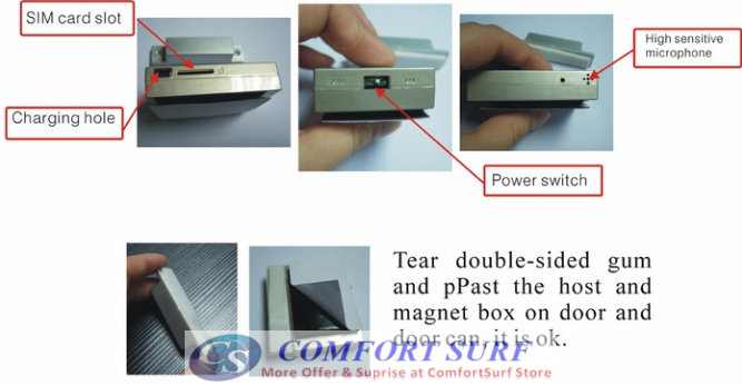 GSM Spy Voice with Door Magnetic Sensor GSM ALarm GSM Spy Voice with Door Magnetic Sensor GSM ALarm