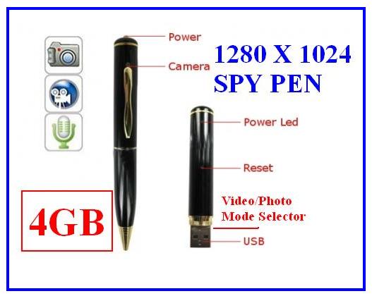 4GB 5 In 1 New High Deifinition Spy Pen Video Hidden Camera Mini DV Caomcorder