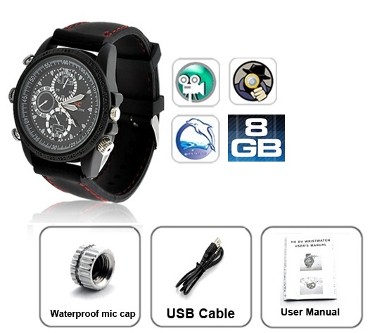 Spy Watch 8GB High Definition SPY Video Hidden Camera Watch