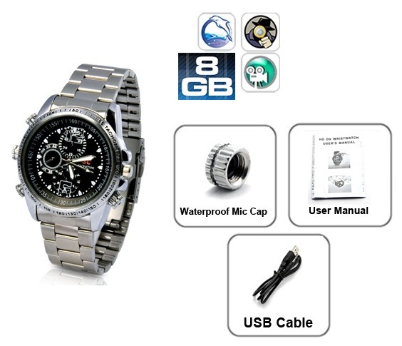 Spy Watch 8GB High Definition SPY Video Hidden Camera Watch