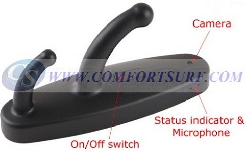 Clothes Hanger Hook Spy Hidden HD Camera with Motion Detection Function