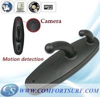 Clothes Hanger Hook Spy Hidden HD Camera with Motion Detection Function