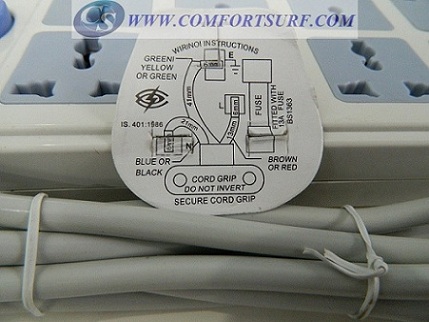 8 in 1 Power Extension Plug Socket with Hidden Quadband GSM Listening Spy Device