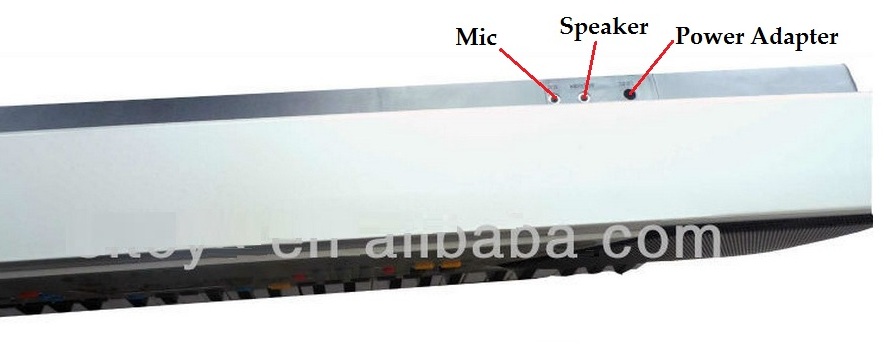 61 Keys Electronic Piano Keyboard with USB Port / MP3 Player / FM Radio Player