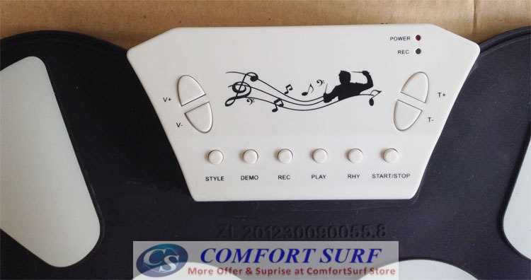 Portable Multifunction Professional Roll Up Electronic Drum Musical Instrumnet With Pedal Expansion