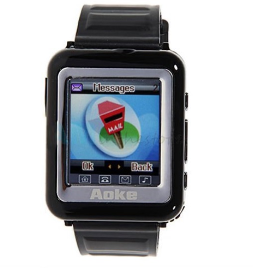 Aoke 09 AK09 Unlocked Wrist Watch Phone Camera Touch Screen /w Bluetooth Mobile Cell Phone Video Recording