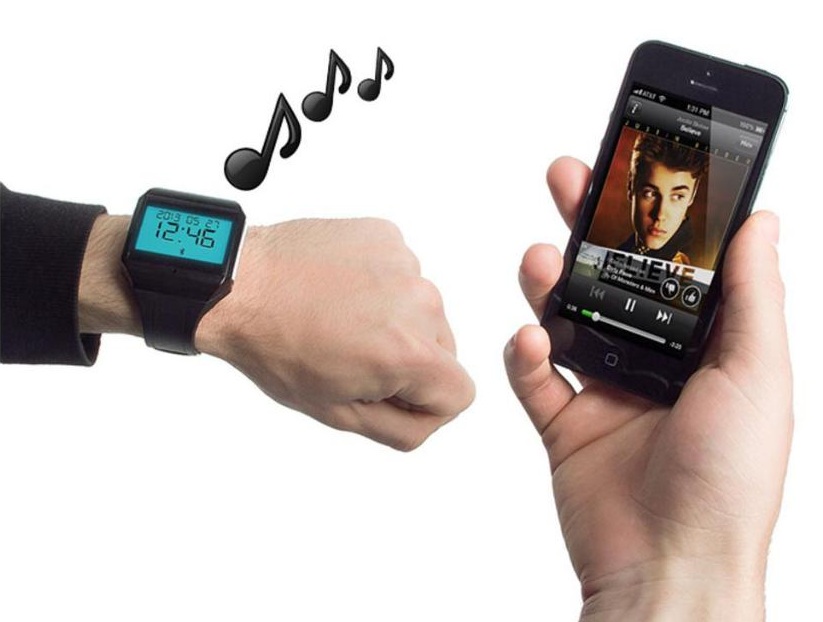 Bluetooth Digital Watch With Built-in Mic