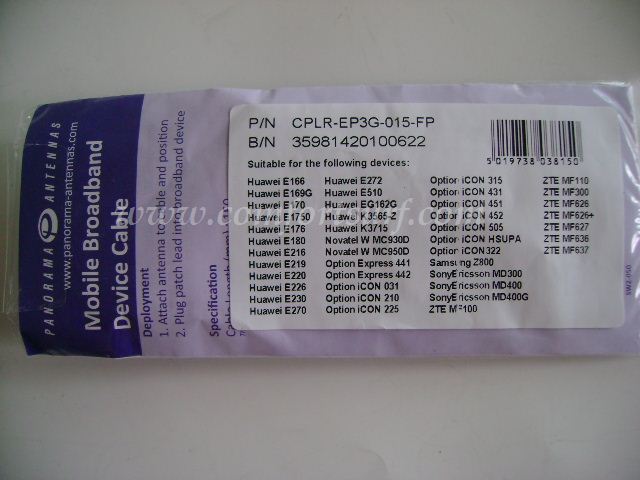 Panorama UK Branded Universal External Antenna Adapter