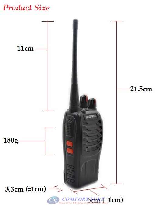 Baofeng BF - 888S VHF / UHF FM Transceiver Walkie Talkie