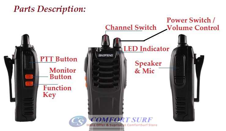 Baofeng BF - 888S VHF / UHF FM Transceiver Walkie Talkie