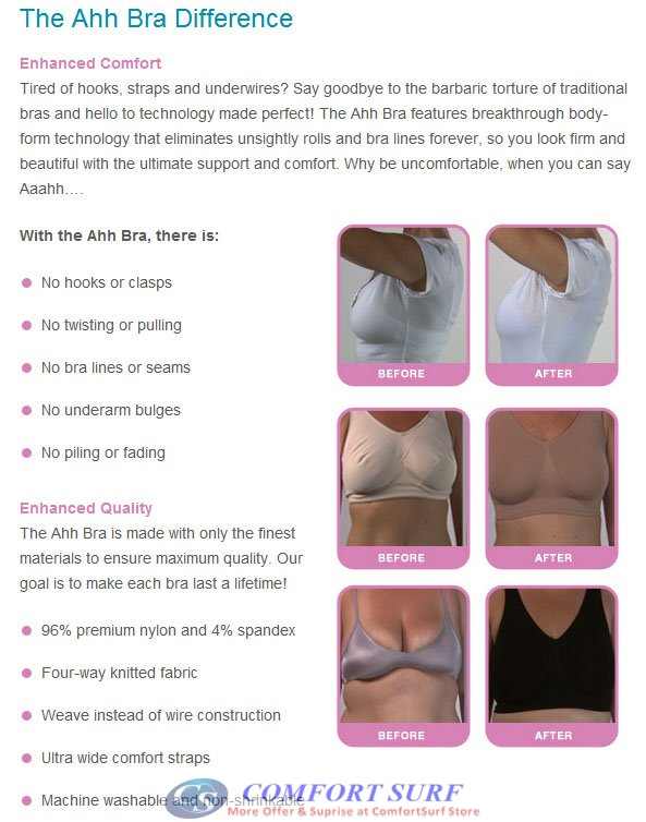 Comfortable Ahh Bra with Soft Full Coverage Cup