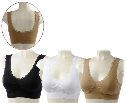 Seamless Genie Bra Double Layers with Removable Pads