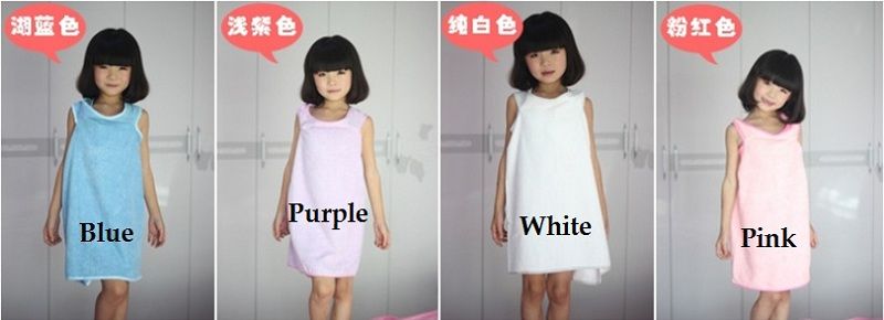 Magic Wearable Micro Fiber Hanger Bath Towel Children