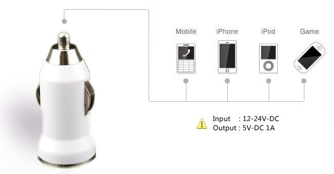 Car Charger 1A USB Port