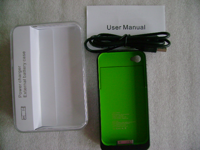 Ultra Slim External Battery Case for iPhone 4