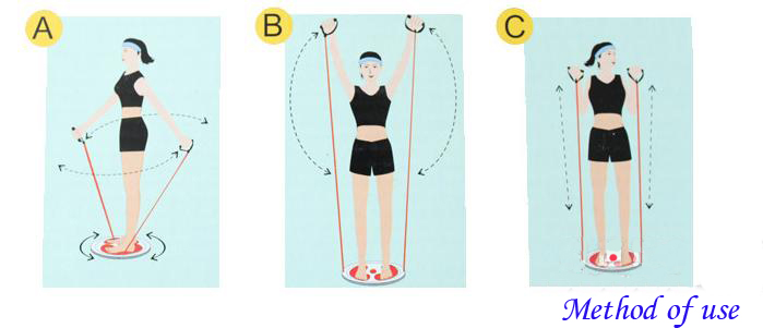 High Level Healthy Massage Waist Twisting Disc with Hand Balance Strap