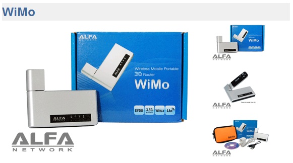 Alfa Wimo HSDPA 3G 7.2Mbps 802.11b/g Mifi Wireless Router