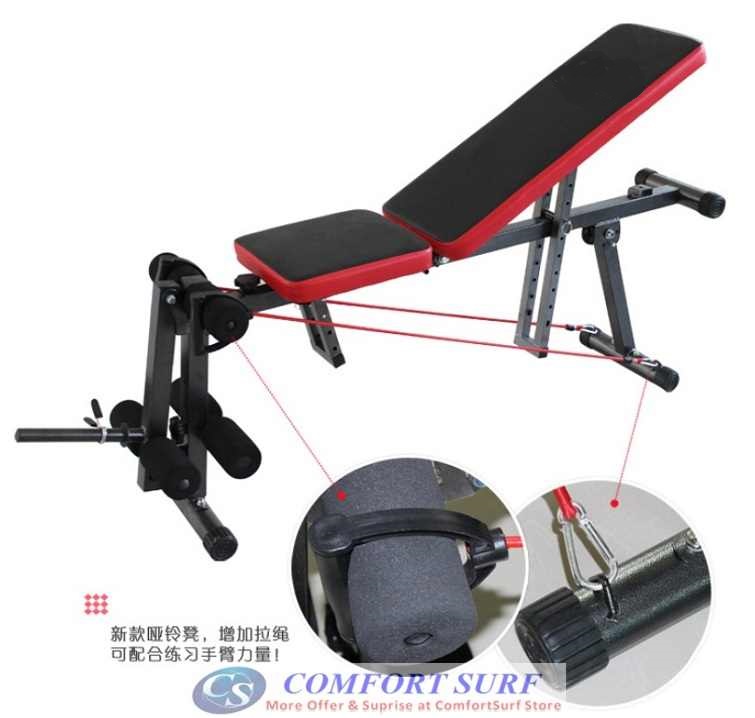 NEW Professional Multifunction ABS Six Pack Care Gym AB Fitness Sit Up Dumbbell Bench Chair
