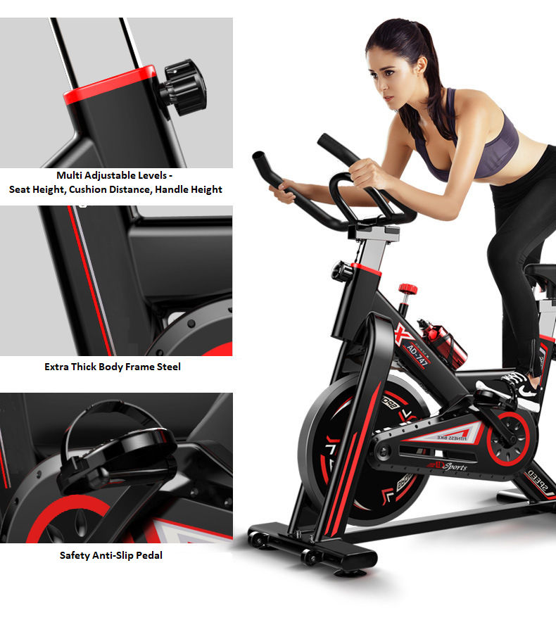 AD Sports AD-747 Luxury Top Home Gym / Fitness Quality Swing Spinning Exercise Bike / Cycling Bike Equipment