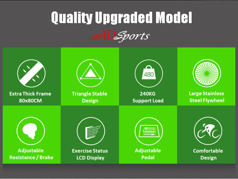 AD Sports AD-747 Luxury Top Home Gym / Fitness Quality Swing Spinning Exercise Bike / Cycling Bike Equipment