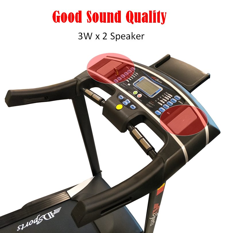 4.0HP ADSports AD919 Motorize Electric Treadmill 61CM Wide Running Platform With Auto Refueling System & 8x Rubber Absorption Damping System