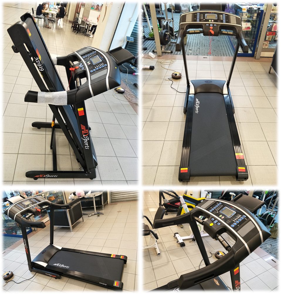 4.0HP ADSports AD919 Motorize Electric Treadmill 61CM Wide Running Platform With Auto Refueling System & 8x Rubber Absorption Damping System