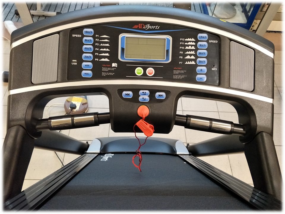 4.0HP ADSports AD919 Motorize Electric Treadmill 61CM Wide Running Platform With Auto Refueling System & 8x Rubber Absorption Damping System