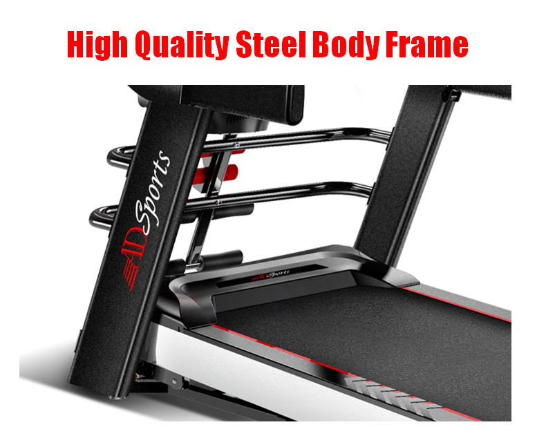 4.0HP ADSports AD928 Motorize Electric Treadmill Manual/Auto Electric Incline Decline 59CM Wide Running Platform With Auto Refueling System & 4 Ways Spring Shock Absorption Damping System