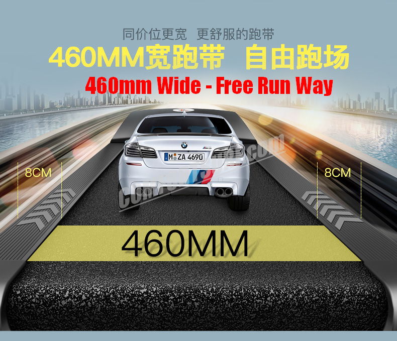 4.0HP Chislim 7013 Electric Auto Incline Decline Treadmill 62CM Wide Running Platform With Auto Refueling System & 4Ways Shock Absorption Damping System