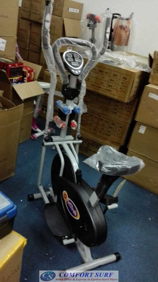 Multifunctional Orbitreck Air Elliptical Cross Trainer Twister Cardio & Fitness Body Workout With Twister / Fitness Dumbbells / Seat / LCD Display