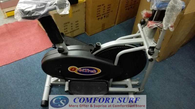 Multifunctional Orbitreck Air Elliptical Cross Trainer Twister Cardio & Fitness Body Workout With Twister / Fitness Dumbbells / Seat / LCD Display