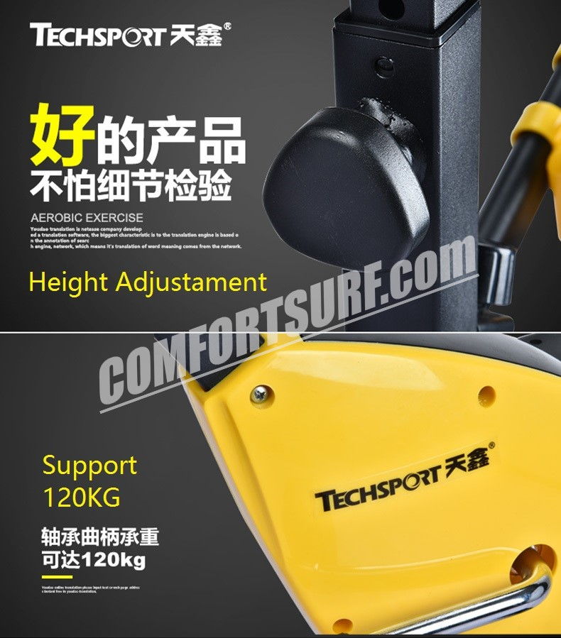 Gym Fitness TechSport X Bike Foldable Sport Equipment Belt Exercise Bicycle Cycle Bike