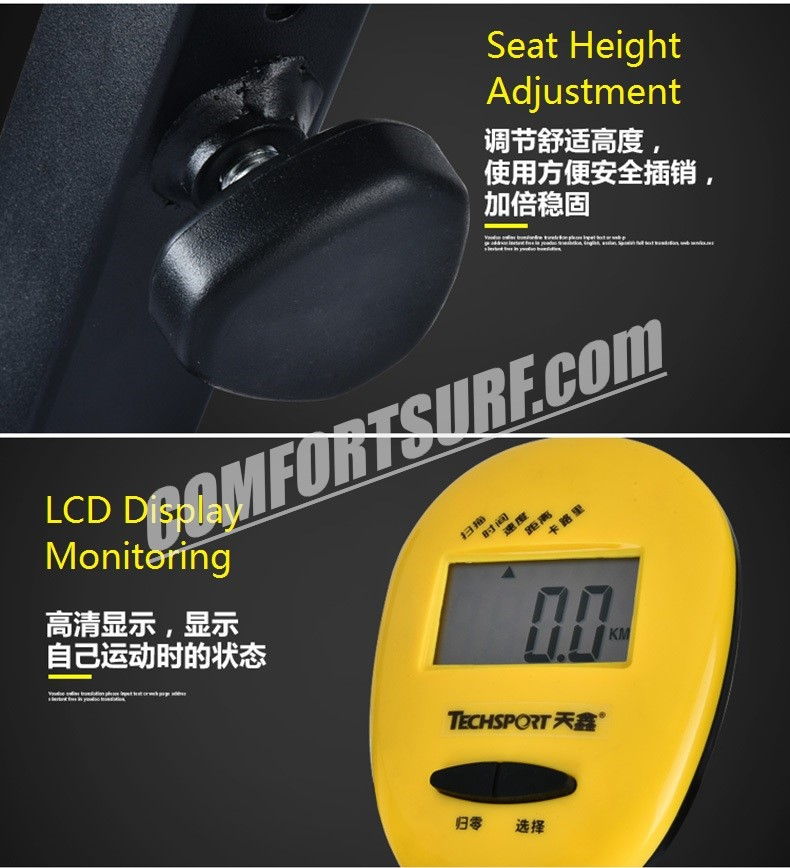 Gym Fitness TechSport X Bike Foldable Sport Equipment Belt Exercise Bicycle Cycle Bike