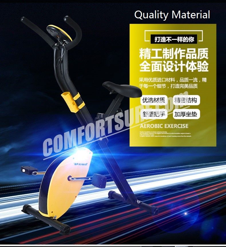 Gym Fitness TechSport X Bike Foldable Sport Equipment Belt Exercise Bicycle Cycle Bike