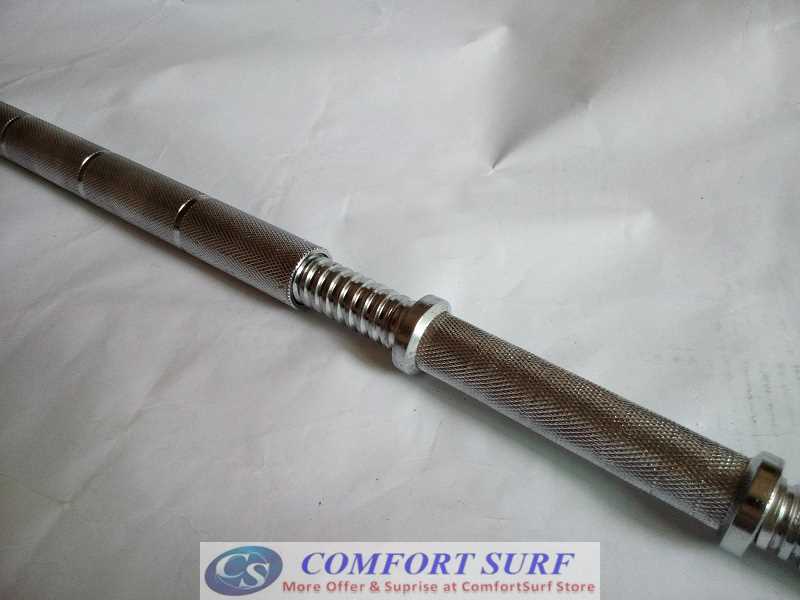 Dumbbell Extender Bar - Transform your dumbbell to Barbell - Quality Electroplating Chrome Extended Bar Mercerized Rod