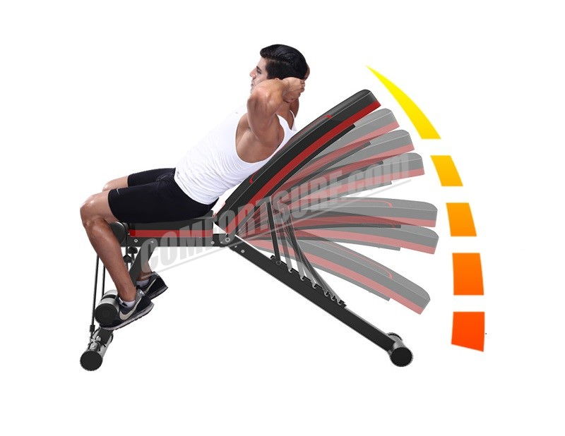 NMS Nomis Upgraded Version Gym Fitness Sit Up Dumbbell Weight Lifting 6 Pack Workout Bench Chair （FREE 3 GIFT)