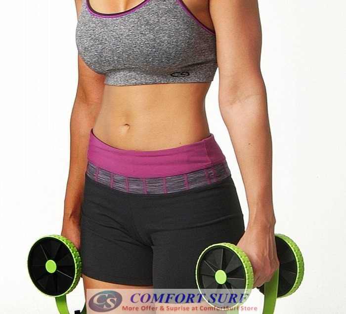 Revoflex Xtreme Workout Kit Trainer Wheeled Fitness Resistance Exerciser Rope - Perform Up to 44 Exercises at Home