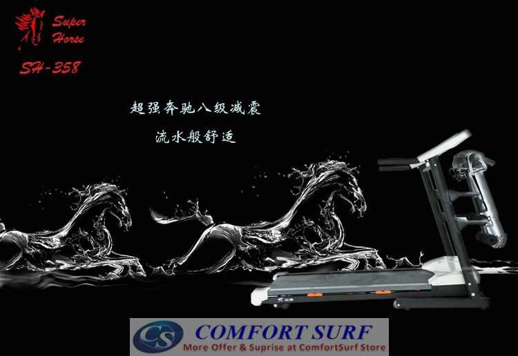 Genuine SuperHorse Multifunction Treadmill SH-358 3.5HP Home Fitness Gym Running Walking Equipment
