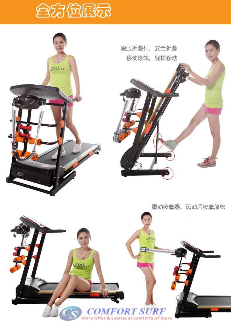 Genuine SuperHorse Multifunction Treadmill SH-358 3.5HP Home Fitness Gym Running Walking Equipment