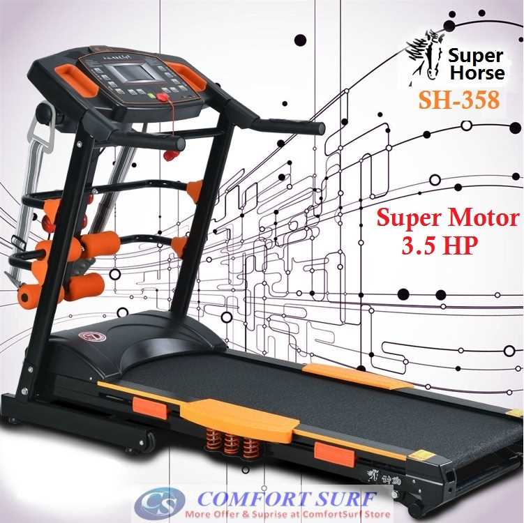 Genuine SuperHorse Multifunction Treadmill SH-358 3.5HP Home Fitness Gym Running Walking Equipment