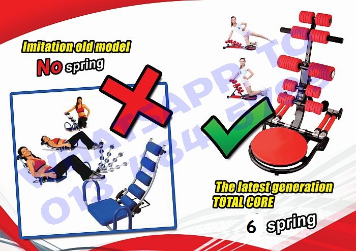 Unique Design Total Core 2 II Twister AB Workout Machine with 6 Springs