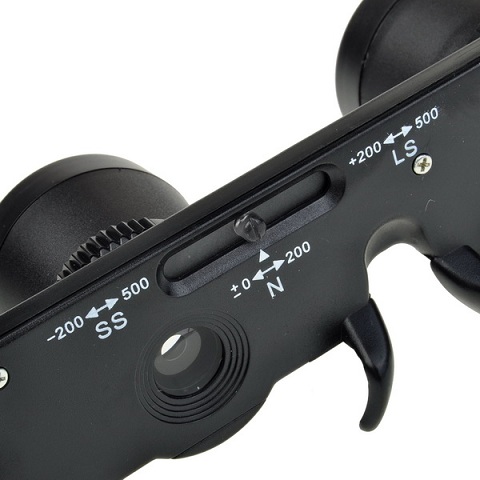 Portable 3 in 1 Binoculars EyeGlass Style 3x28 Magnification Observing Telescope