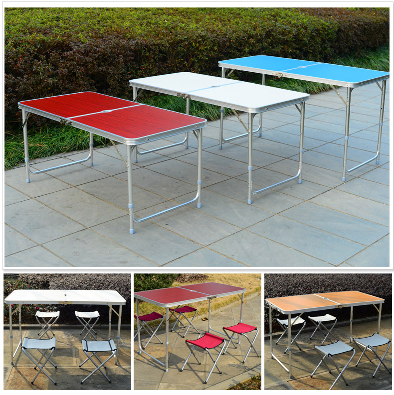 New Portable Foldable Aluminium Table Camping Outdoor Booth Picnic 120 x60cm