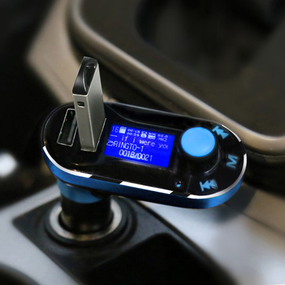 Wireless Bluetooth Car Kit MP3 Player FM Transmitter Modulator USB SD MMC LCD with Remote Control