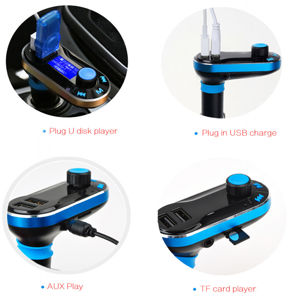 Wireless Bluetooth Car Kit MP3 Player FM Transmitter Modulator USB SD MMC LCD with Remote Control